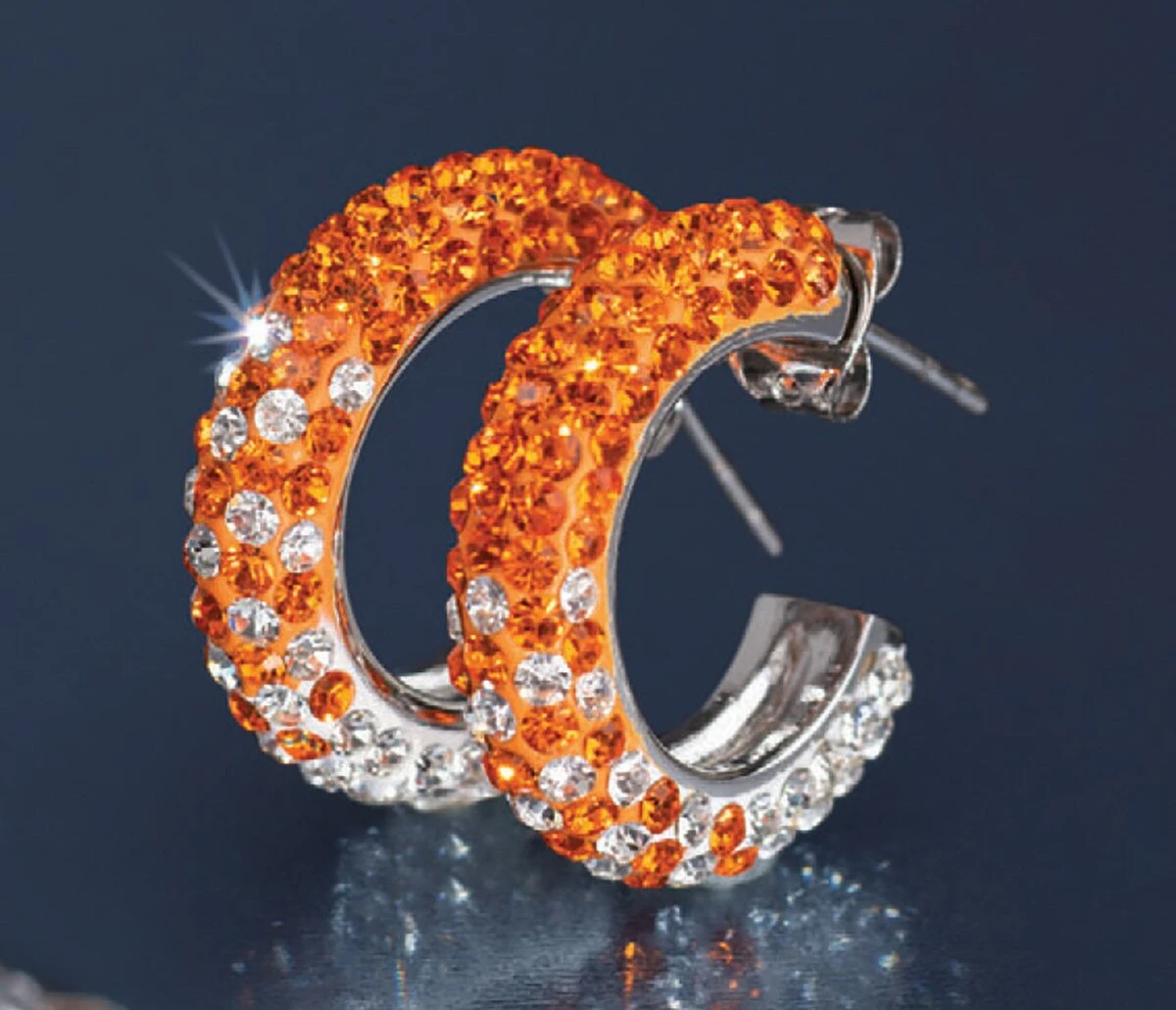 Crystal Small Hoop Earrings 3 Crystal Small Hoop Earrings