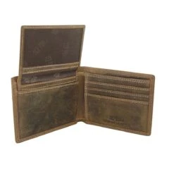 Leather Vintage Tan Bi-fold Wallet -Clothing Discounts 362482 03