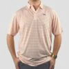 Volunteer Traditions Bluetick Reese Stripe Polo -Clothing Discounts 439765p 01