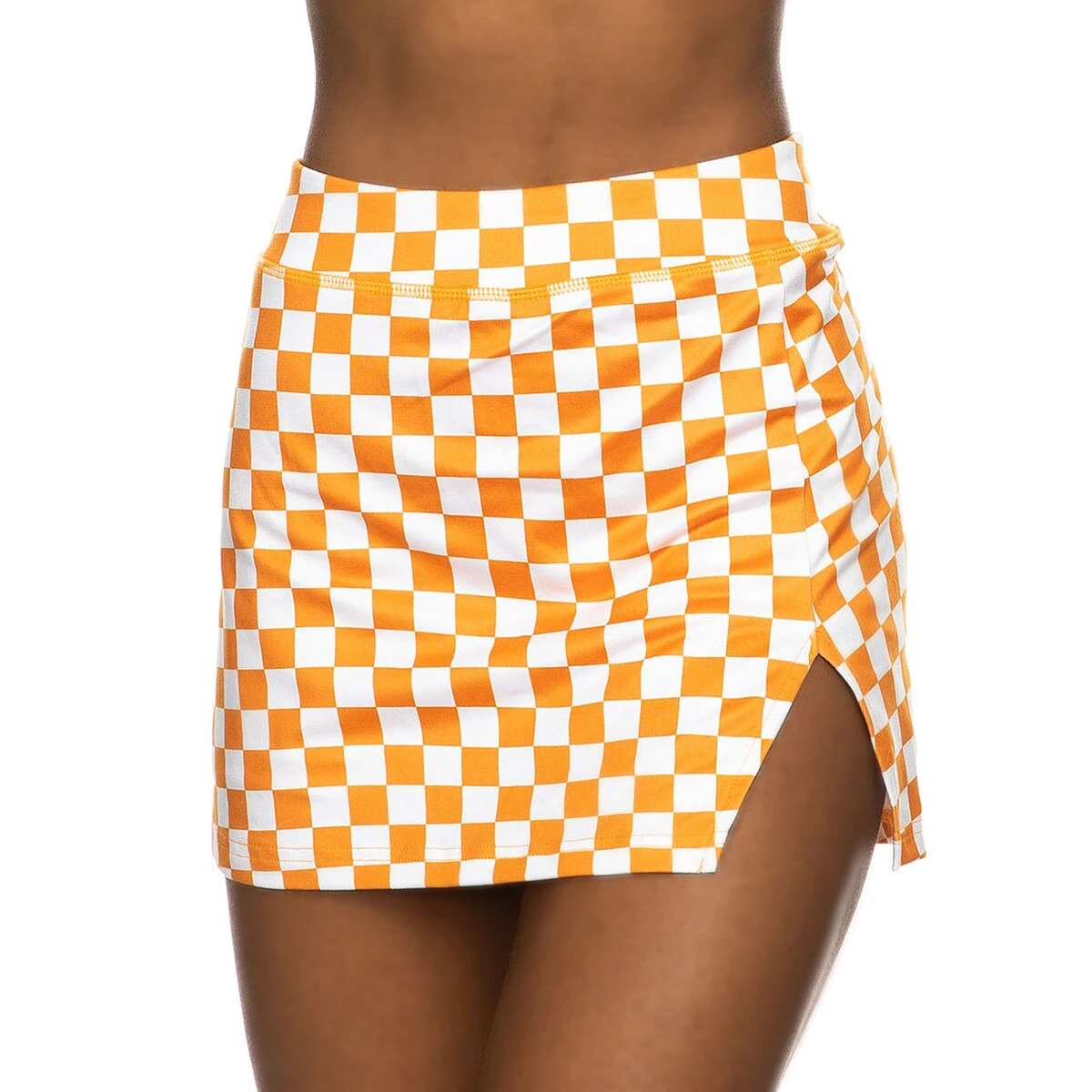 Tennessee Mini V Notch Checkerboard Skort