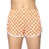 Women's Checkerboard Booty Shorts -Clothing Discounts 444975p 01