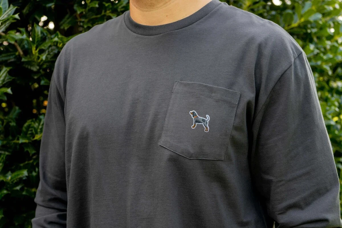 Bluetick Embroidered Long Sleeve Tee 3 Bluetick Embroidered Long Sleeve Tee