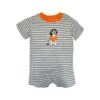 Infant Hound Dog Stripe Romper By Ishtex Apparel -Clothing Discounts 479302p 01