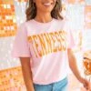 Women's Pink Tennessee Tee -Clothing Discounts 530479p 01